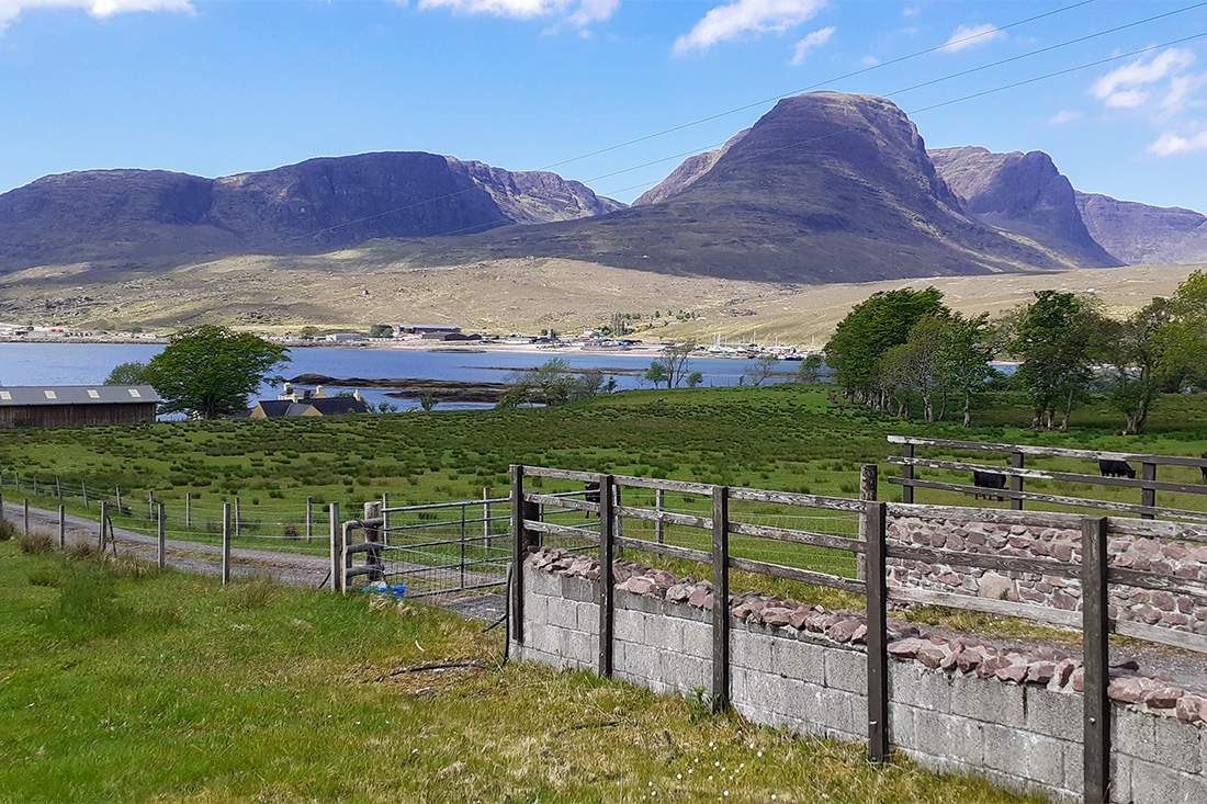 Bealach Na Ba from the other side of the loch 