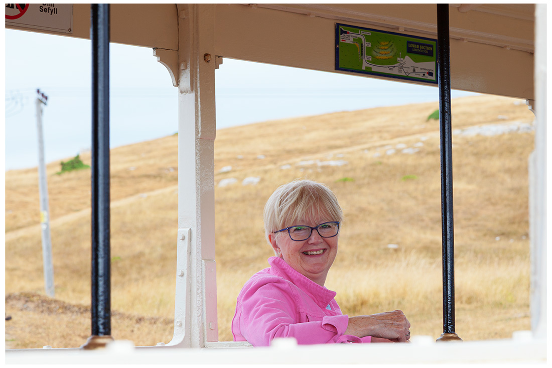 pat on the tramcar