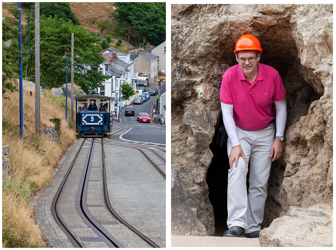 me at the mine and tramcar