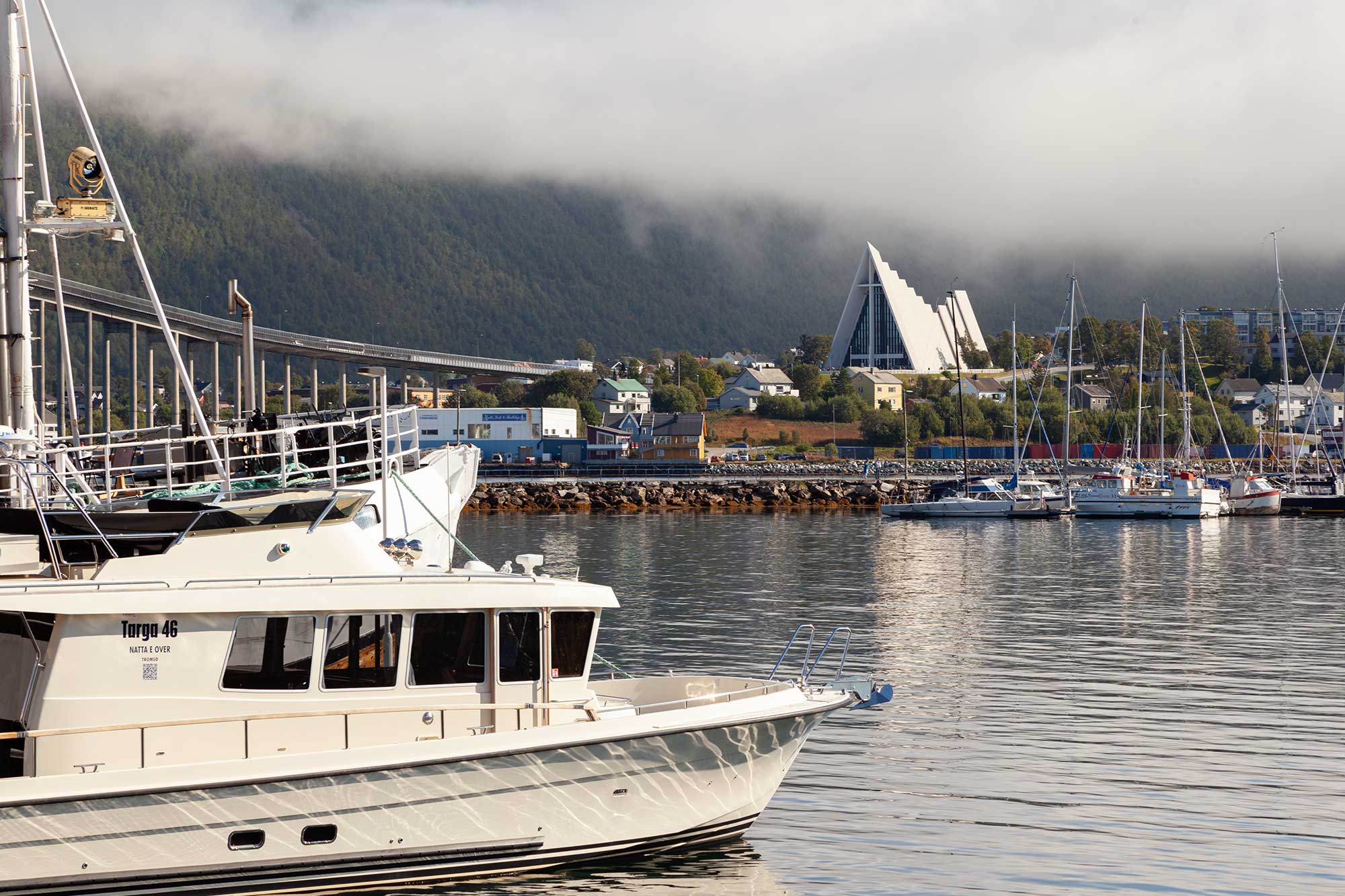 View across to Tromso Cathedral