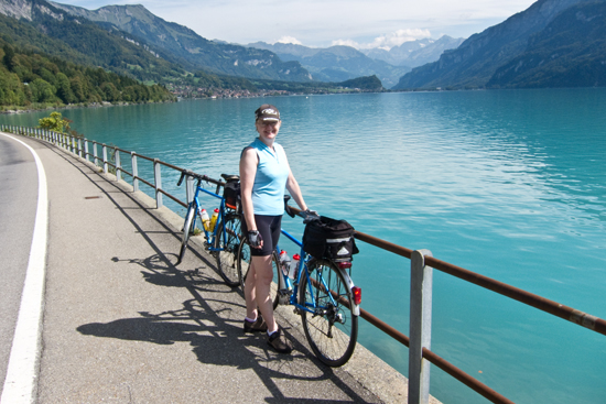 Pat on the banks of the Brienzersee