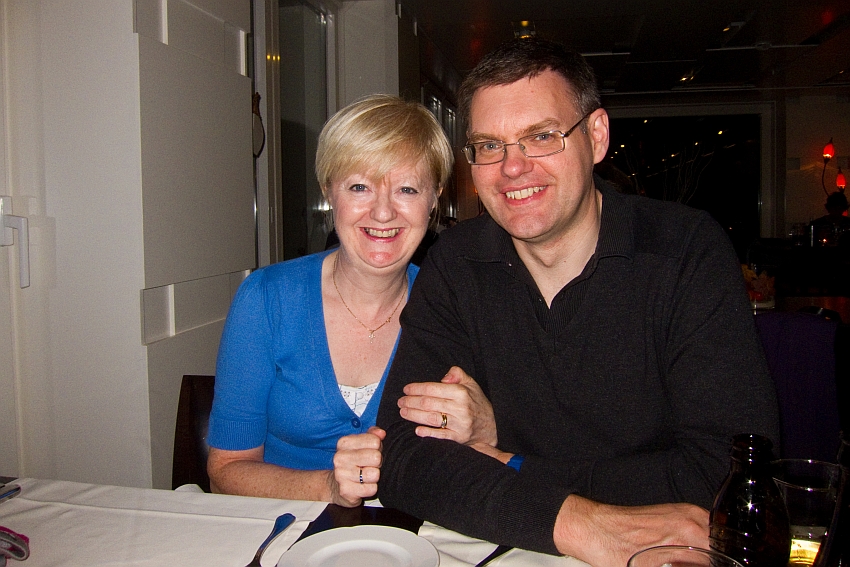 Pat and me on our ninth wedding anniversary